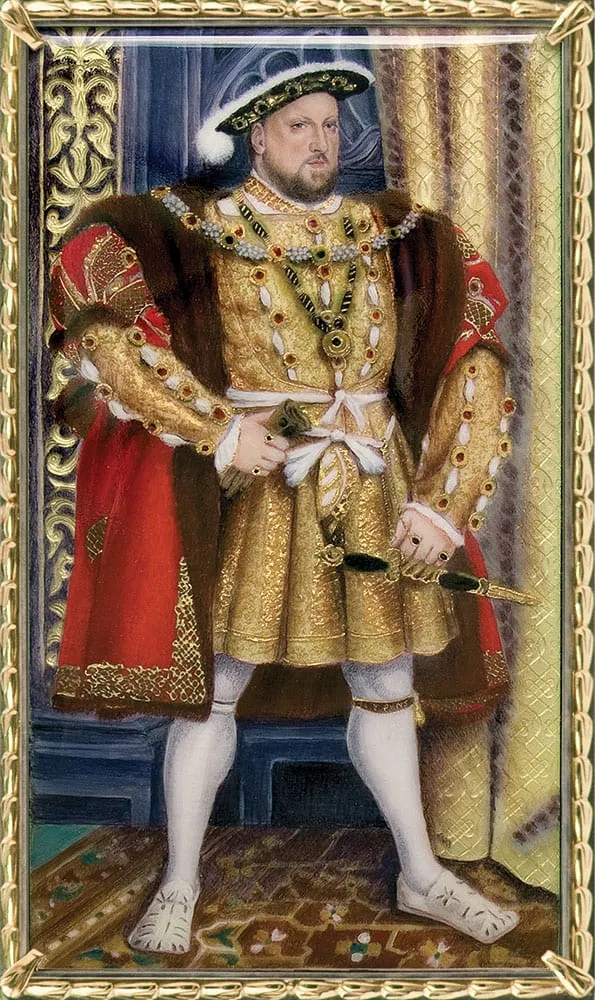 King Henry VIII, 1537, enamel portrait miniature