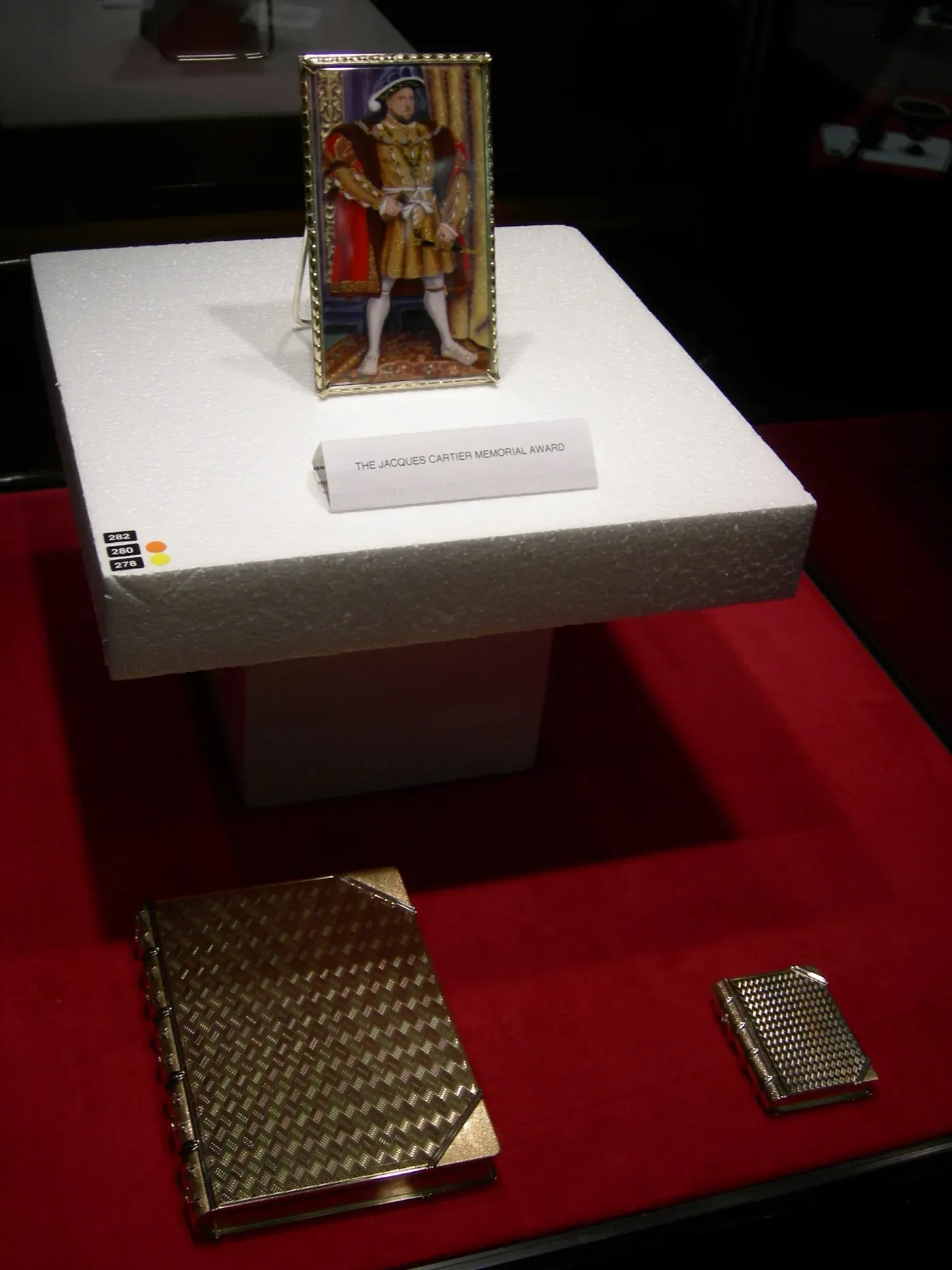 King Henry VIII — Painted enamel on 18ct gold, 76 x 140 mm