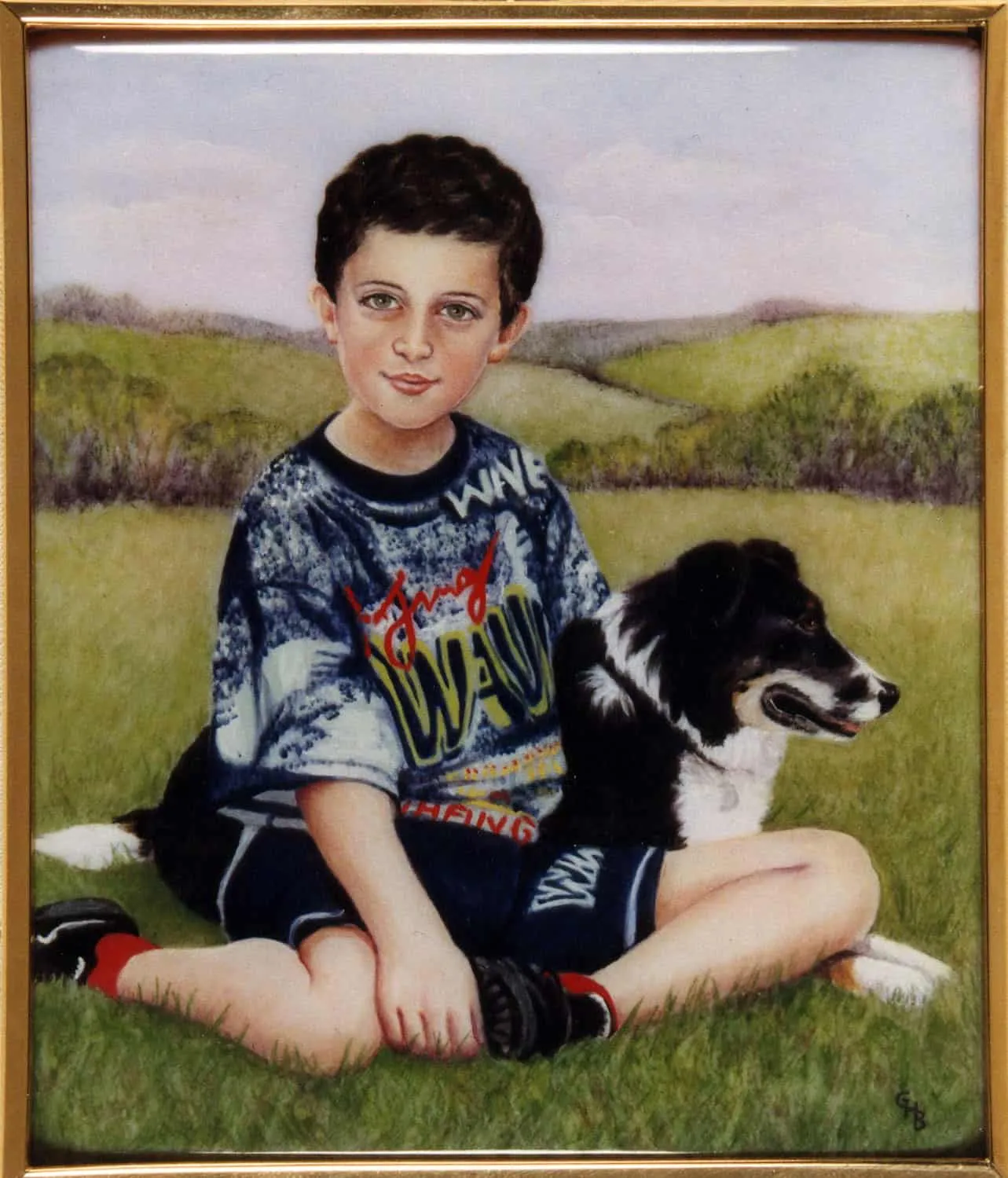 Dan with Posy — Copper, 89 x 102 mm